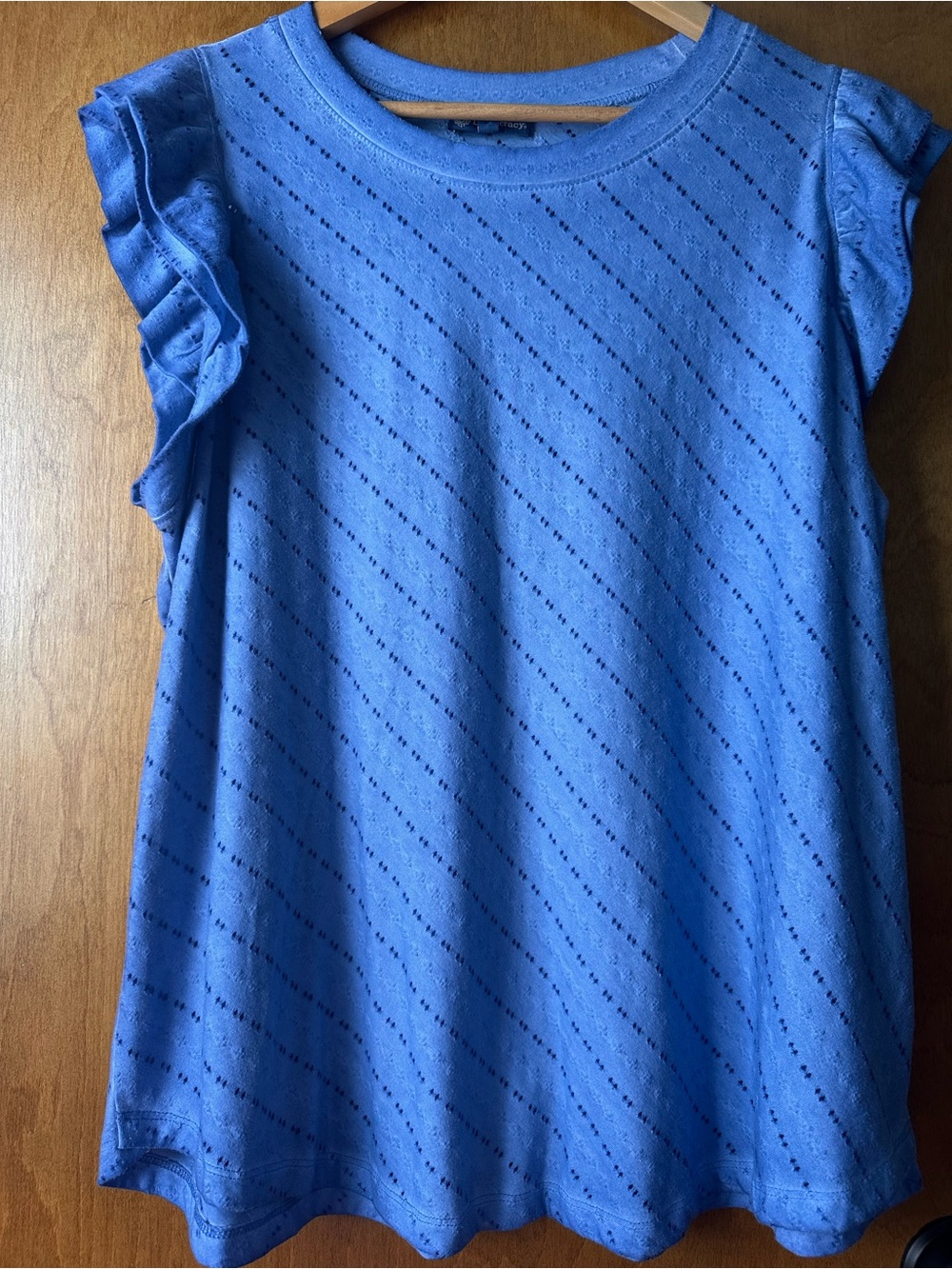 Women’s democracy flutter sleeve tank